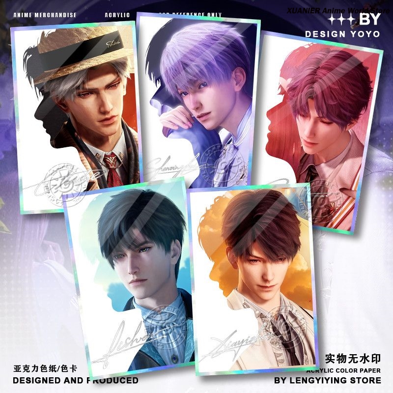 Board Game Anime - Carte de signature de jeu de