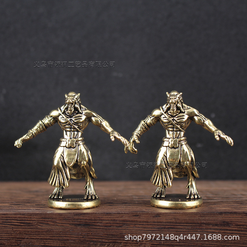 Board Game Werewolf - Loup-garou en laiton Miniature, accessoires d'ornement,
