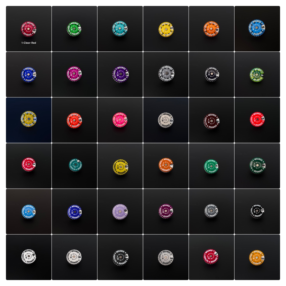 Board Game Path - 25x25x6mm traqueur de plaies traqueur de