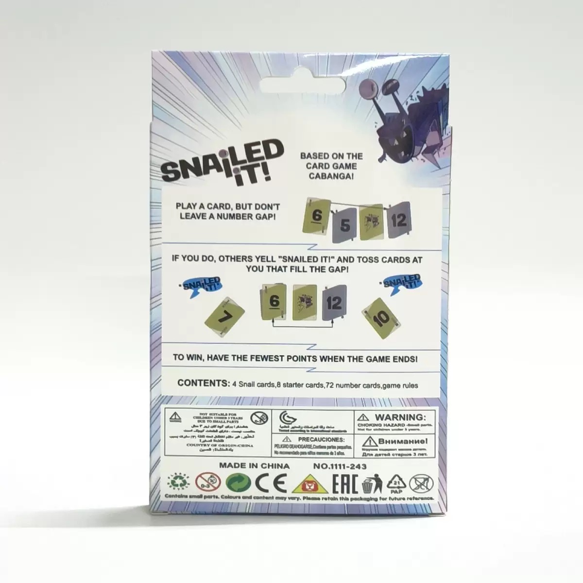Jeu de cartes Snailed it, inte - Board Game Solo avis et prix